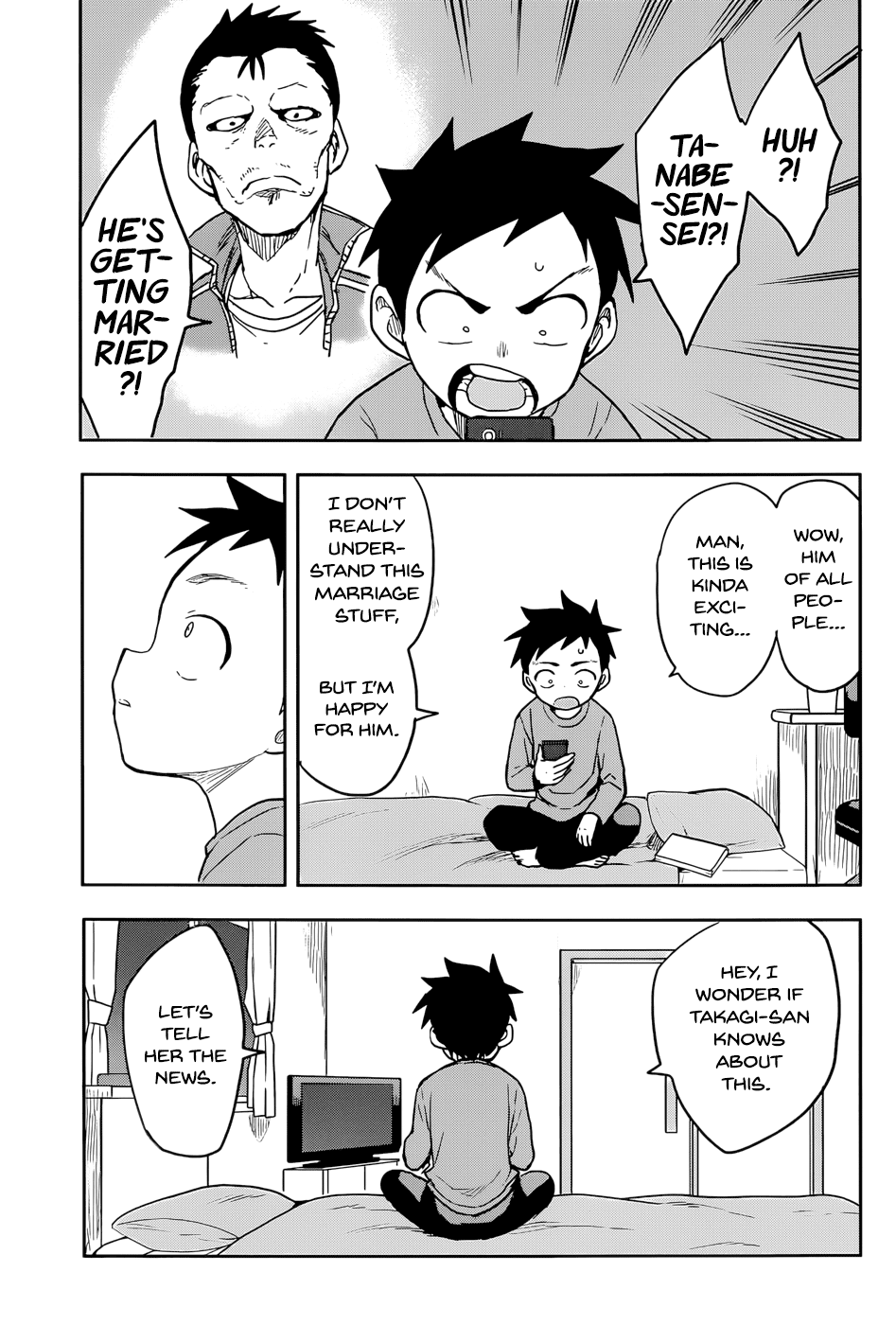 Karakai Jouzu no Takagi-san Chapter 134 page 3 - Chapter 134: Marriage