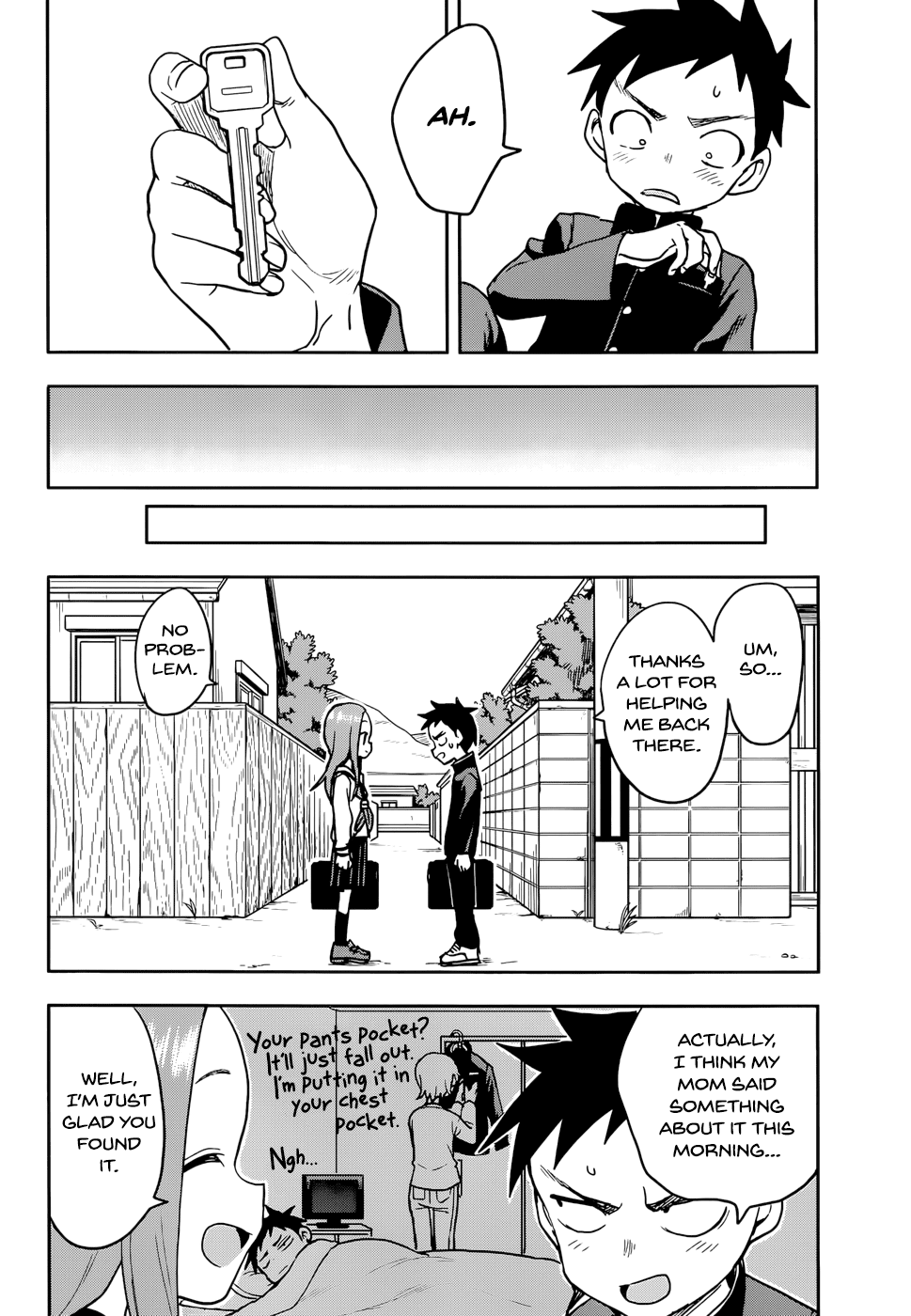 Karakai Jouzu no Takagi-san Chapter 135 page 12 - Chapter 135: Dropped Something