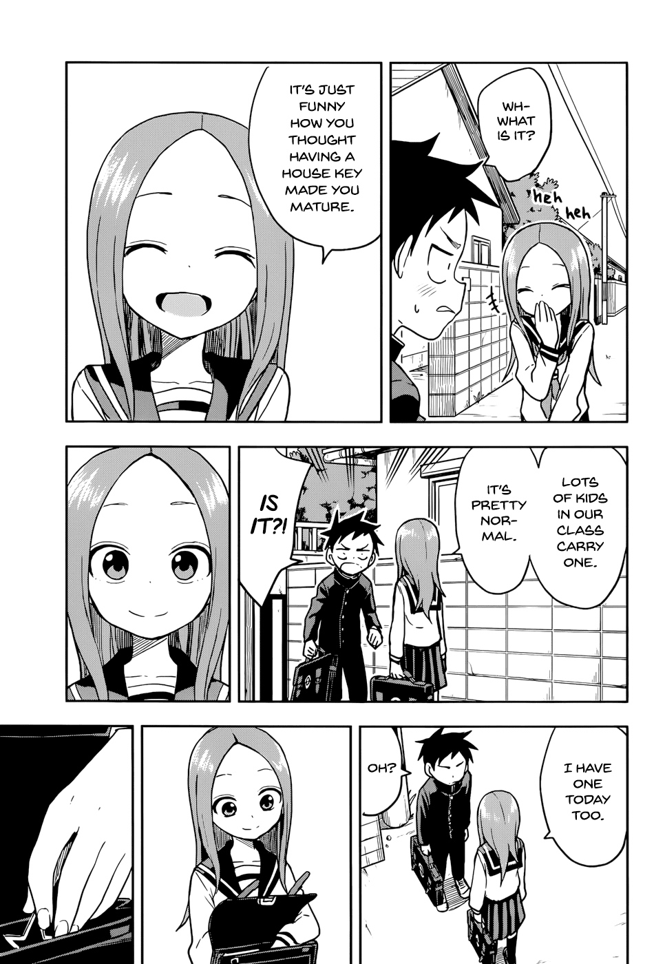 Karakai Jouzu no Takagi-san Chapter 135 page 13 - Chapter 135: Dropped Something