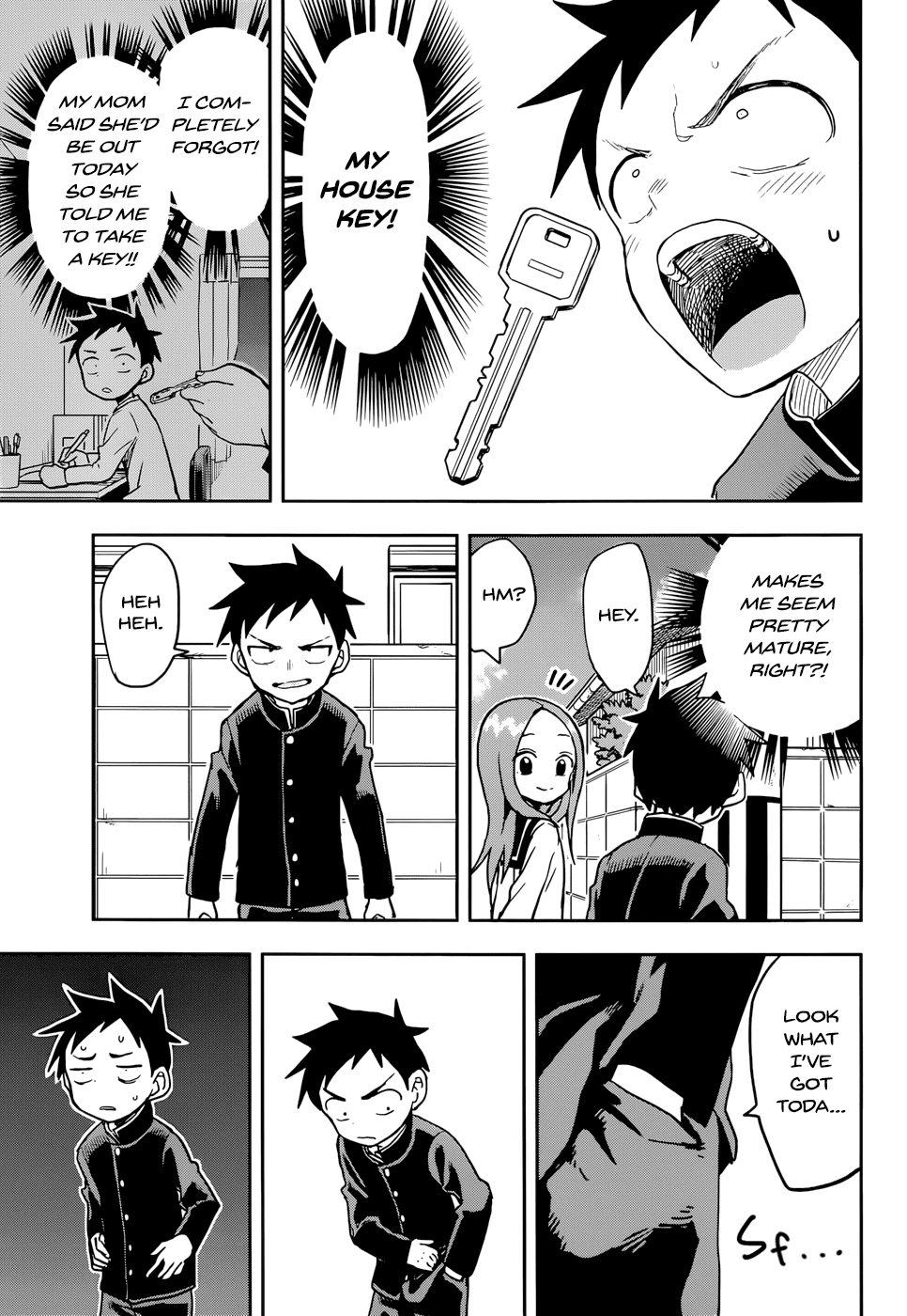 Karakai Jouzu no Takagi-san Chapter 135 page 3 - Chapter 135: Dropped Something