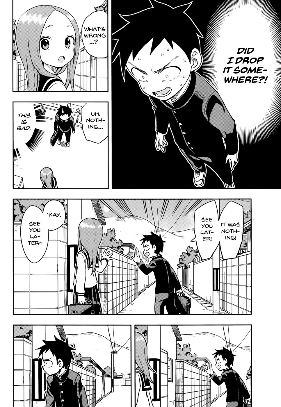 Karakai Jouzu no Takagi-san Chapter 135 page 4 - Chapter 135: Dropped Something