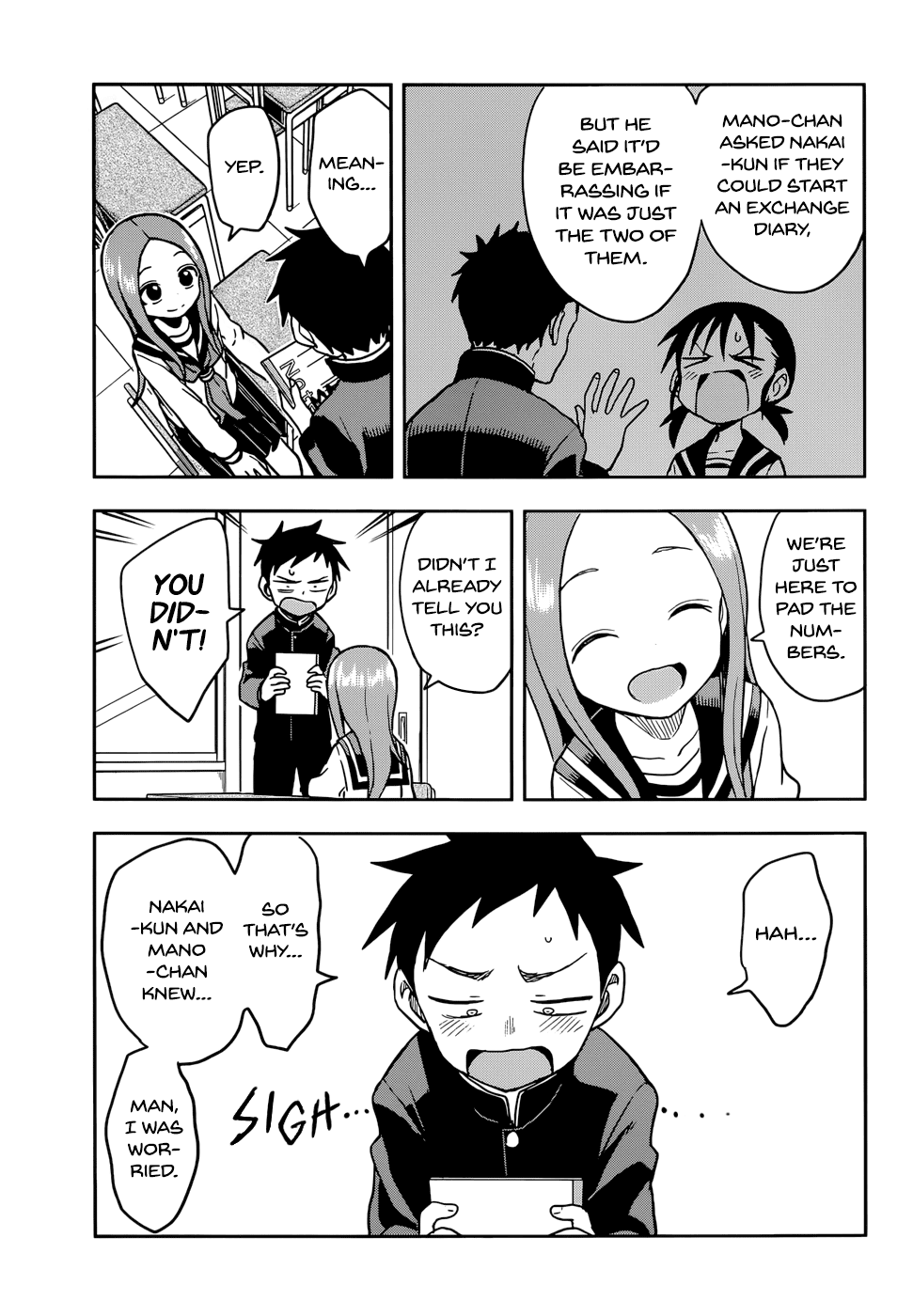 Karakai Jouzu no Takagi-san Chapter 136 page 14 - Chapter 136: Exchange Diary