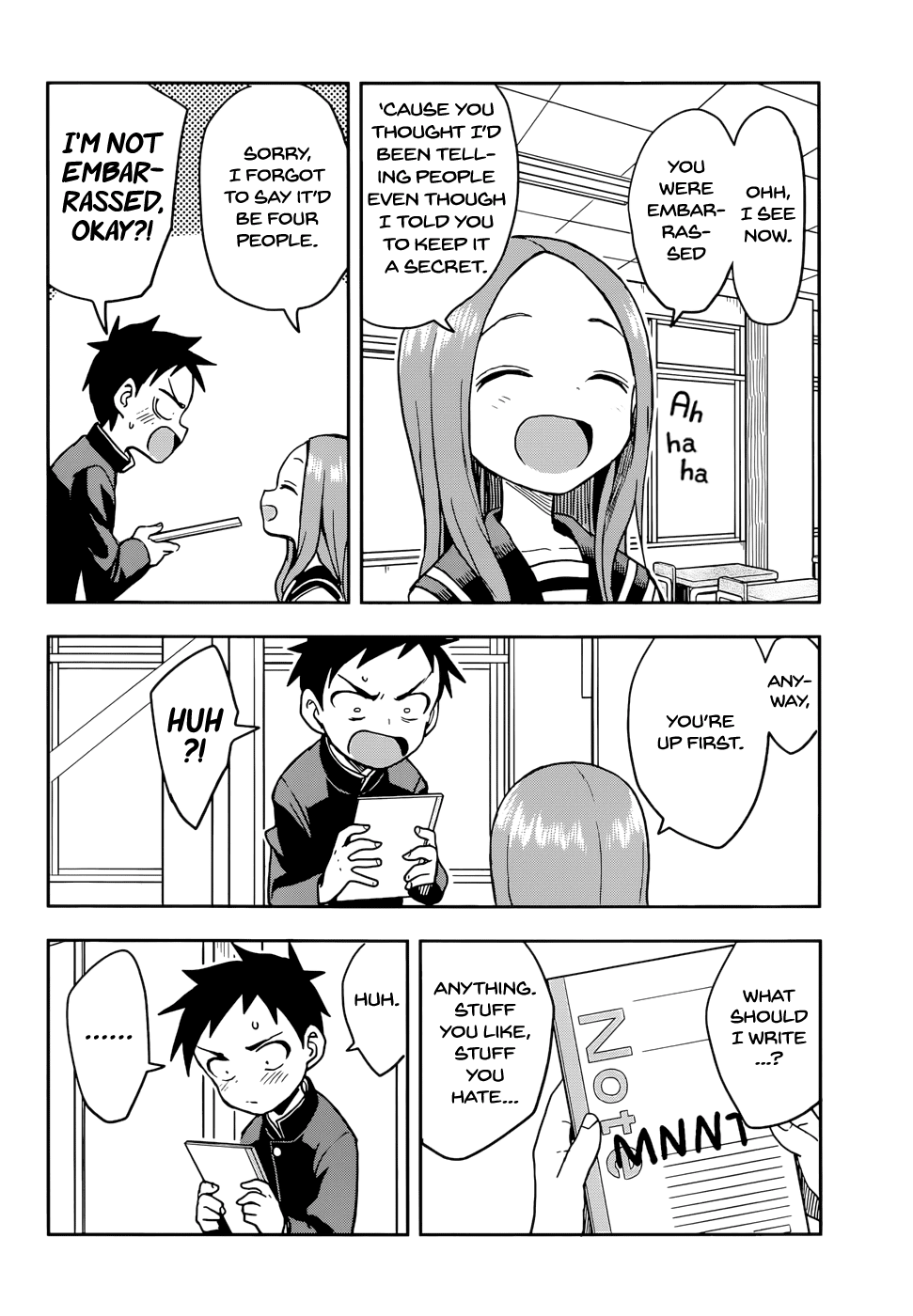 Karakai Jouzu no Takagi-san Chapter 136 page 15 - Chapter 136: Exchange Diary