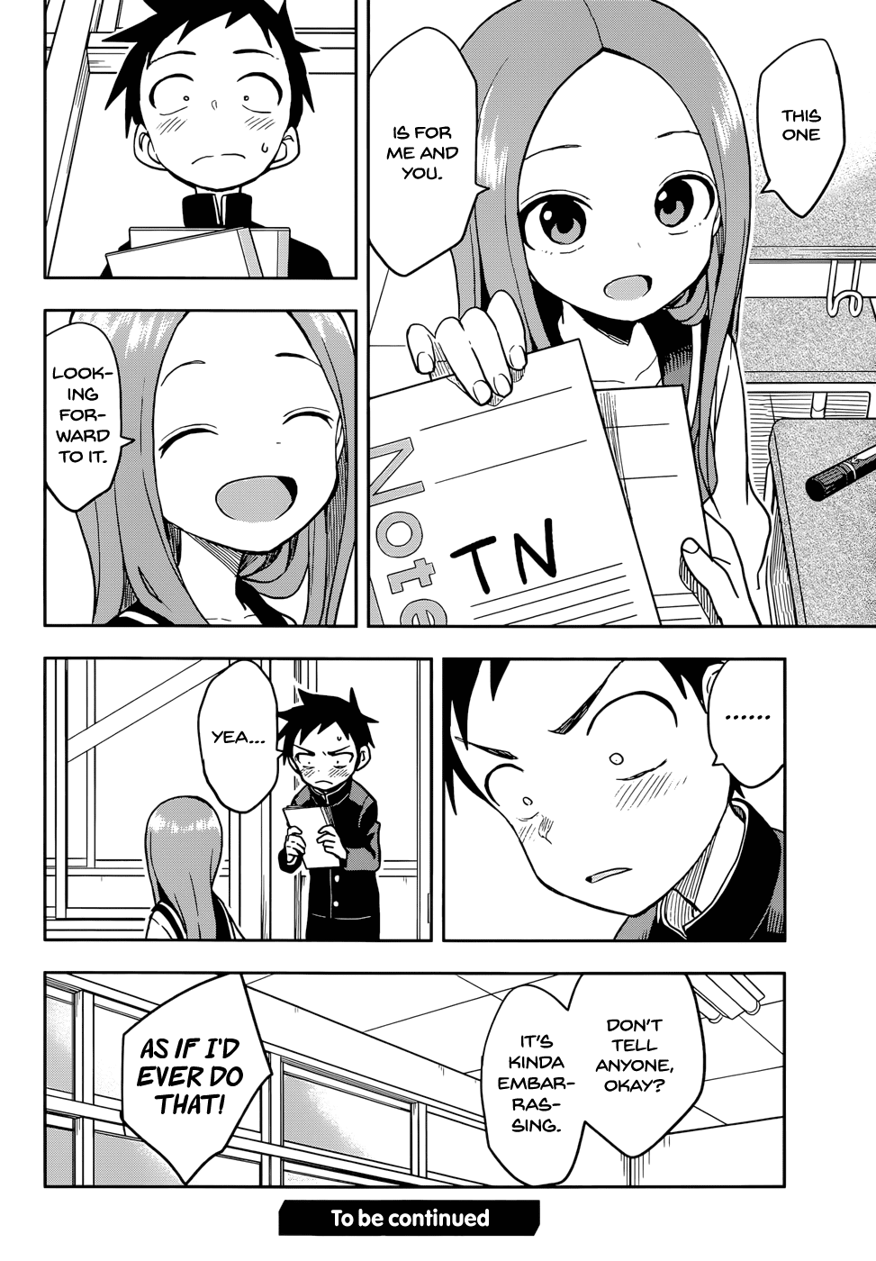 Karakai Jouzu no Takagi-san Chapter 136 page 17 - Chapter 136: Exchange Diary