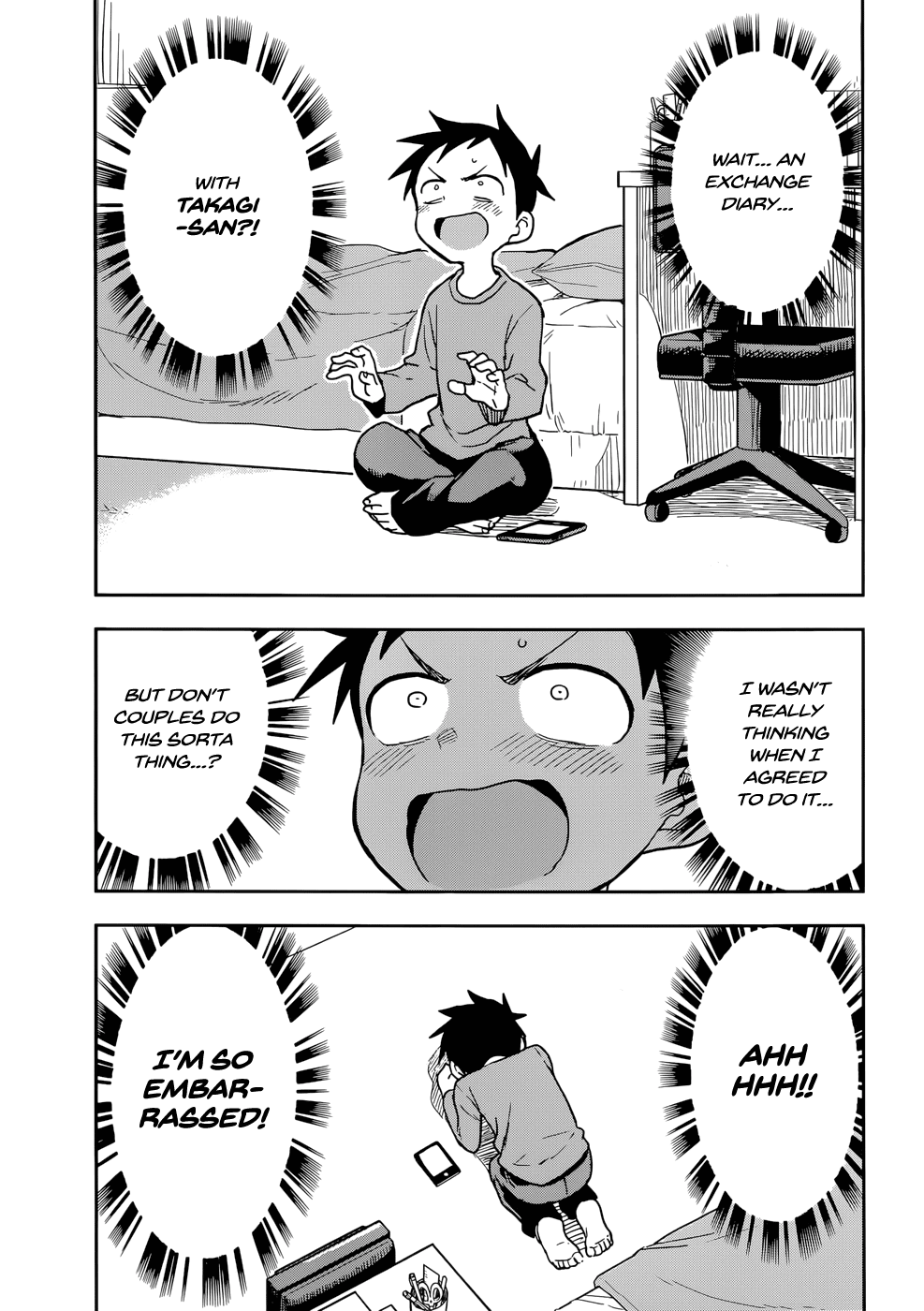 Karakai Jouzu no Takagi-san Chapter 136 page 6 - Chapter 136: Exchange Diary