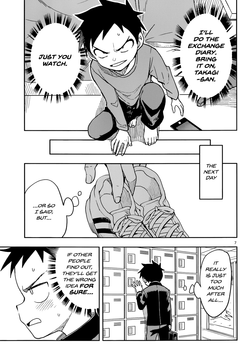 Karakai Jouzu no Takagi-san Chapter 136 page 8 - Chapter 136: Exchange Diary