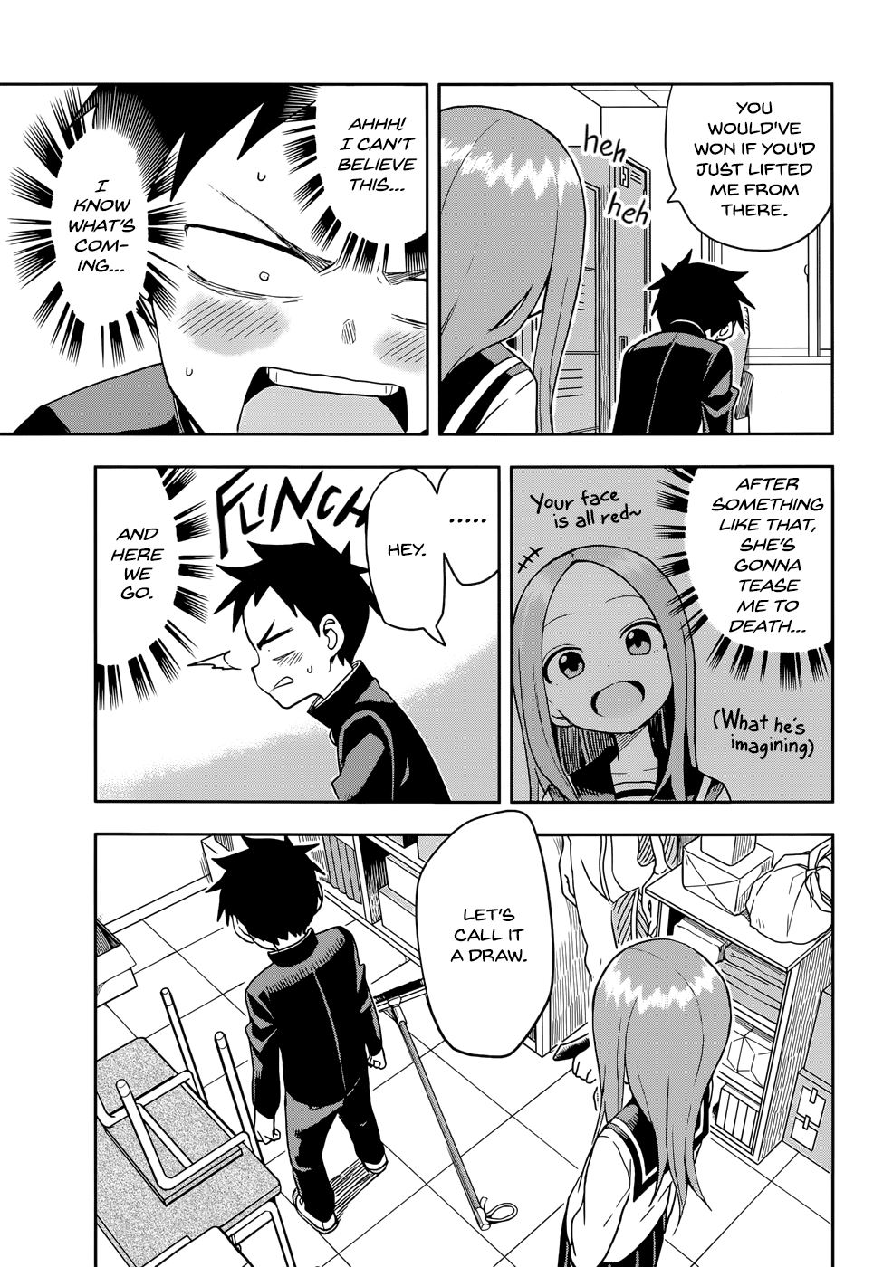 Karakai Jouzu no Takagi-san Chapter 137 page 15 - Chapter 137: Using One's Strength