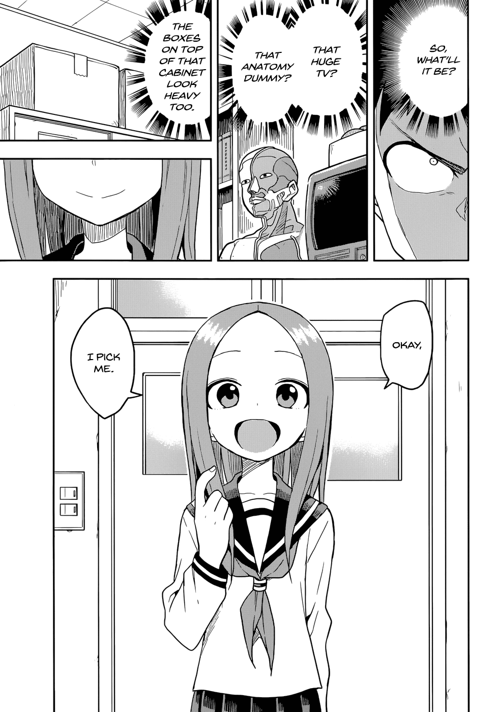 Karakai Jouzu no Takagi-san Chapter 137 page 7 - Chapter 137: Using One's Strength