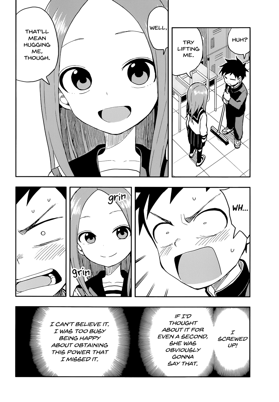 Karakai Jouzu no Takagi-san Chapter 137 page 8 - Chapter 137: Using One's Strength