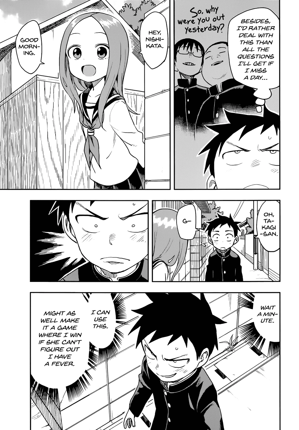 Karakai Jouzu no Takagi-san Chapter 138 page 3 - Chapter 138: Slight Fever