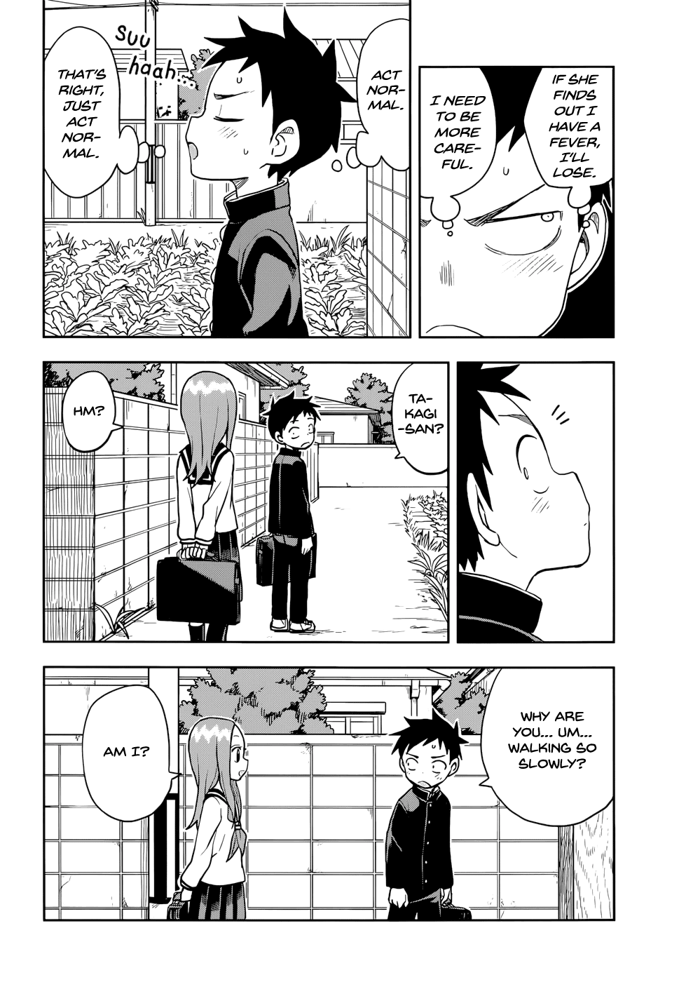 Karakai Jouzu no Takagi-san Chapter 138 page 6 - Chapter 138: Slight Fever