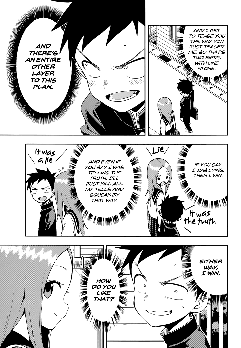 Karakai Jouzu no Takagi-san Chapter 139 page 14 - Chapter 139: Truth or Lie