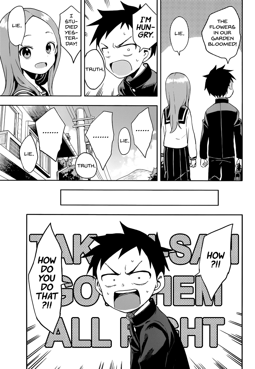 Karakai Jouzu no Takagi-san Chapter 139 page 8 - Chapter 139: Truth or Lie