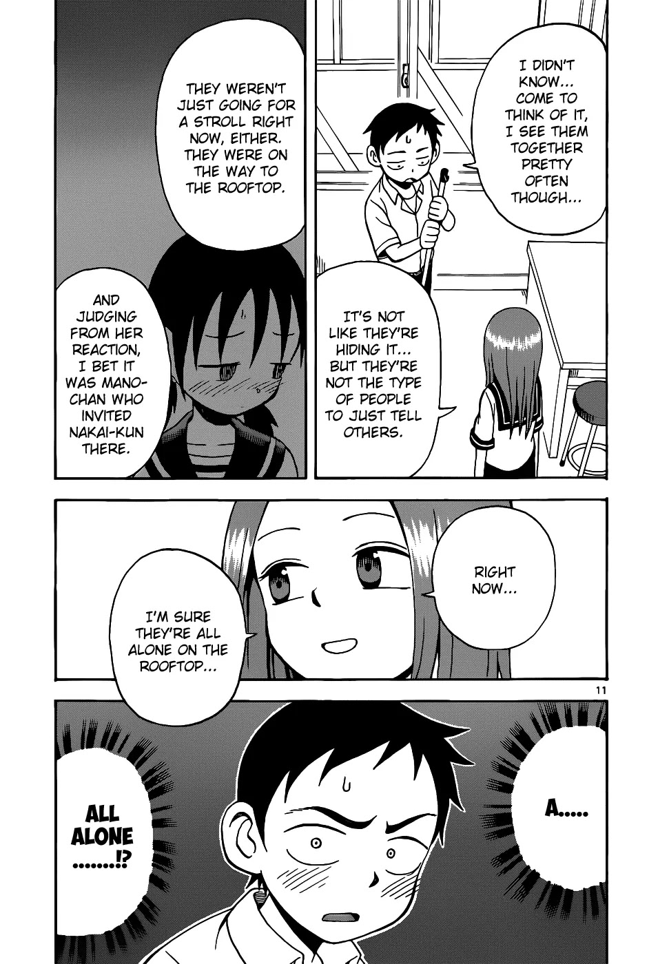 Karakai Jouzu no Takagi-san Chapter 14 page 12 - Chapter 14: Cleaning Duty