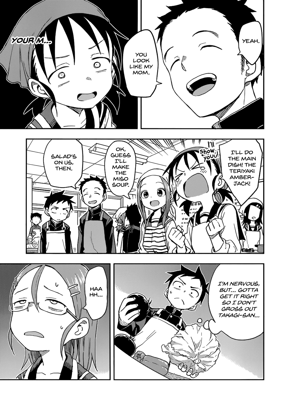 Karakai Jouzu no Takagi-san Chapter 140 page 3 - Chapter 140: Cooking Class