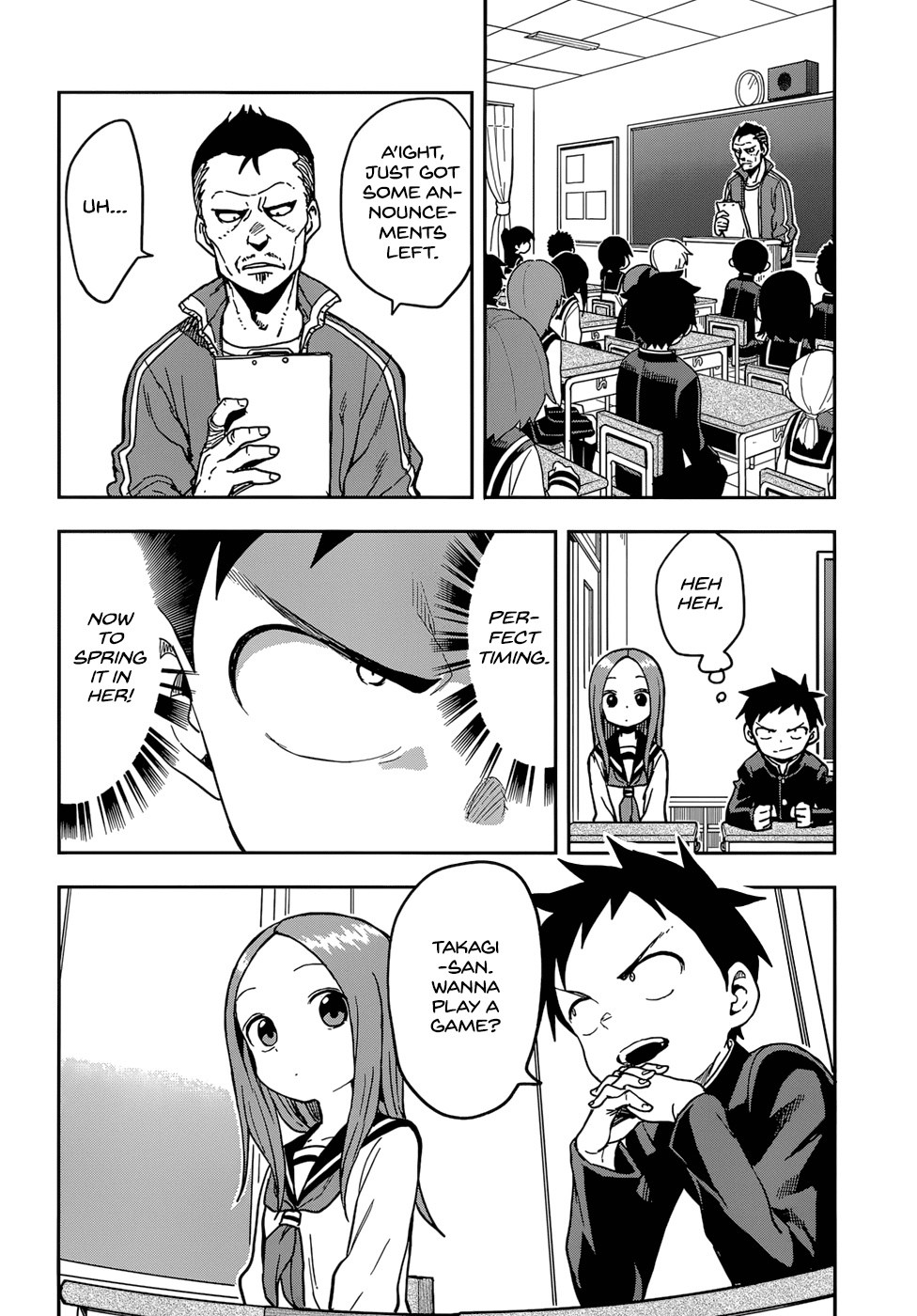 Karakai Jouzu no Takagi-san Chapter 141 page 2 - Chapter 141: Moving Classrooms