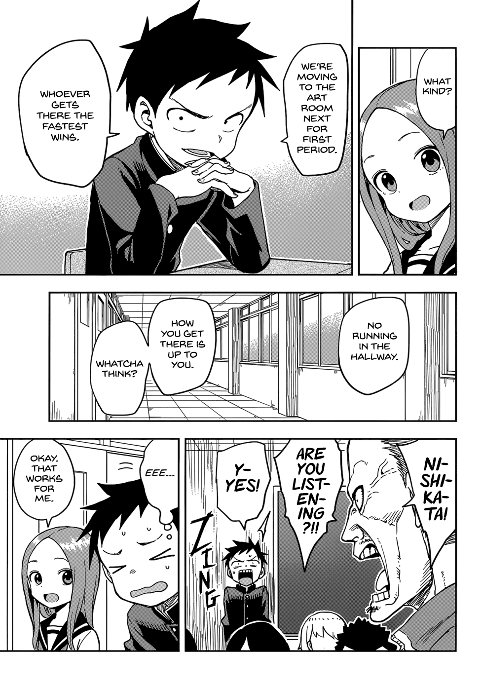 Karakai Jouzu no Takagi-san Chapter 141 page 3 - Chapter 141: Moving Classrooms