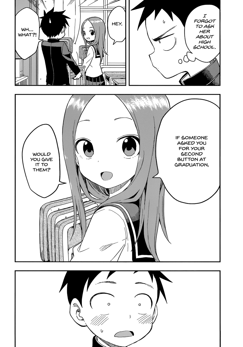 Karakai Jouzu no Takagi-san Chapter 142 page 10 - Chapter 142: Graduation Ceremony