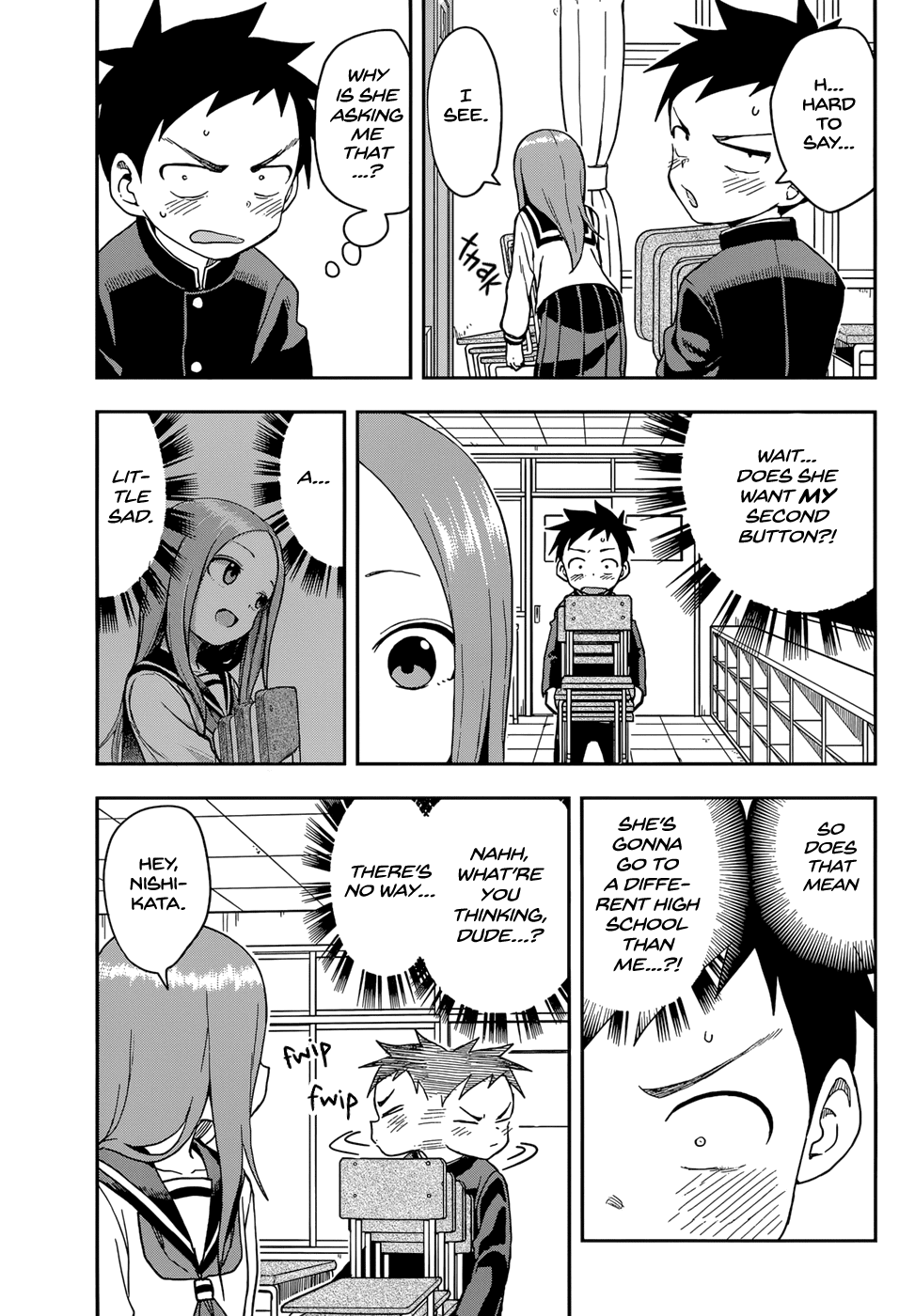 Karakai Jouzu no Takagi-san Chapter 142 page 11 - Chapter 142: Graduation Ceremony