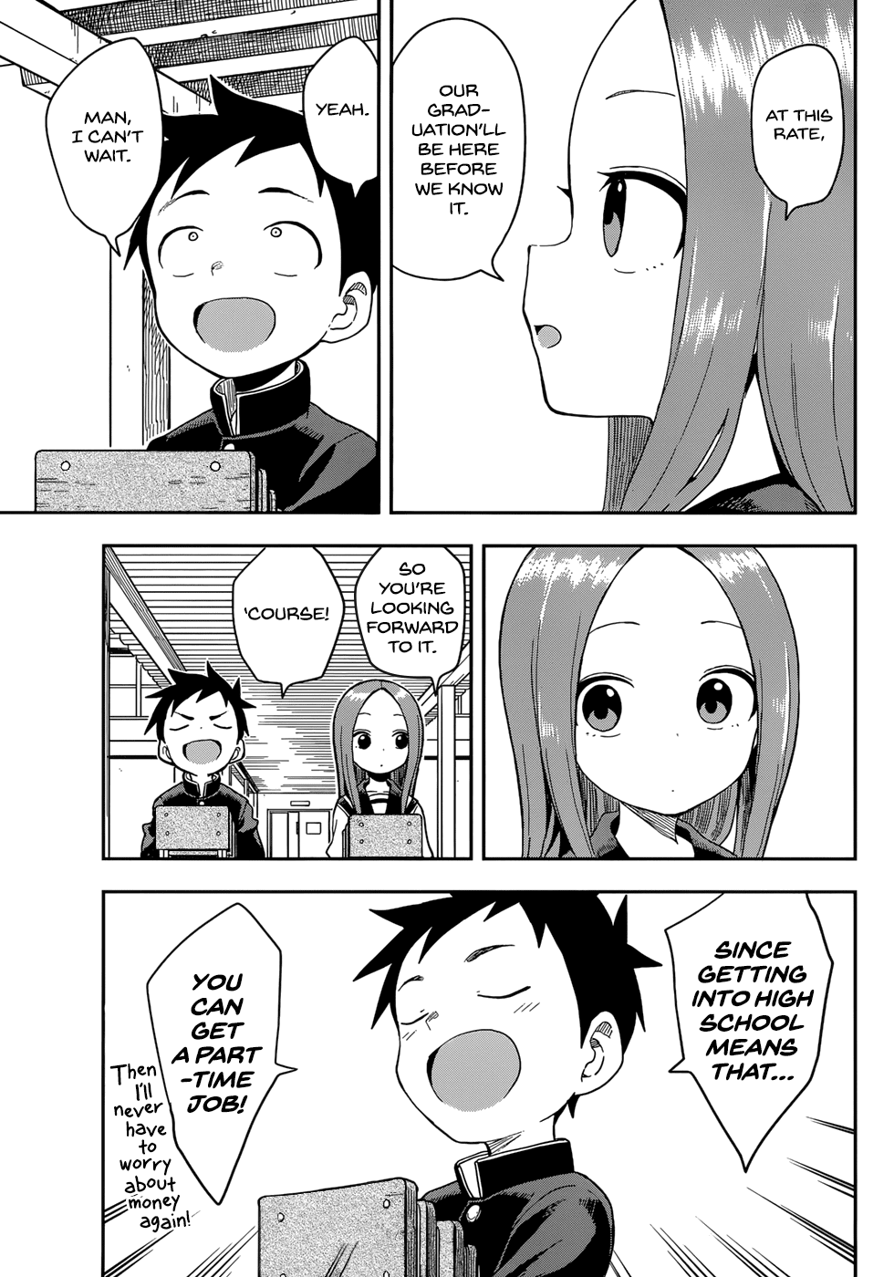 Karakai Jouzu no Takagi-san Chapter 142 page 5 - Chapter 142: Graduation Ceremony