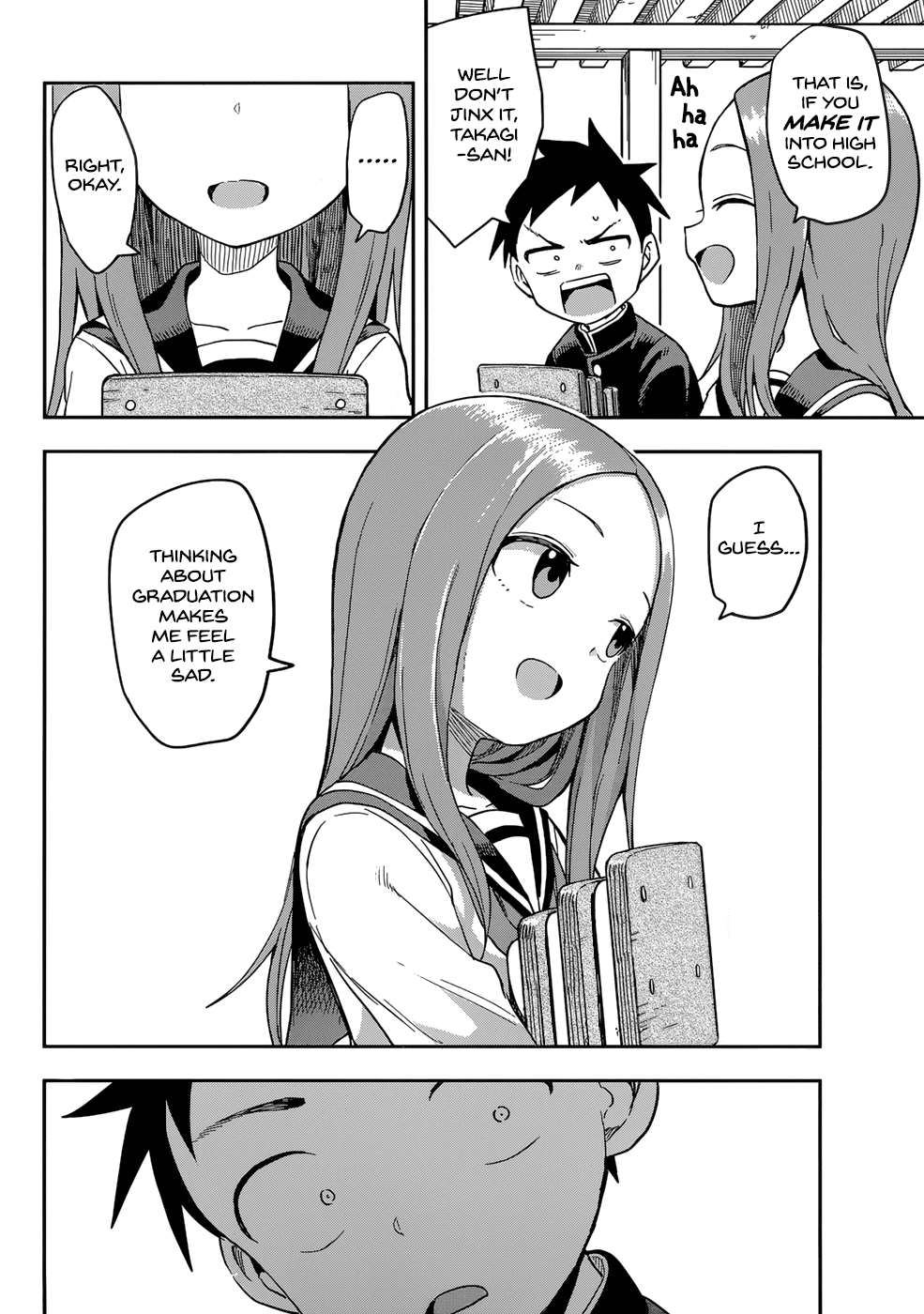 Karakai Jouzu no Takagi-san Chapter 142 page 6 - Chapter 142: Graduation Ceremony