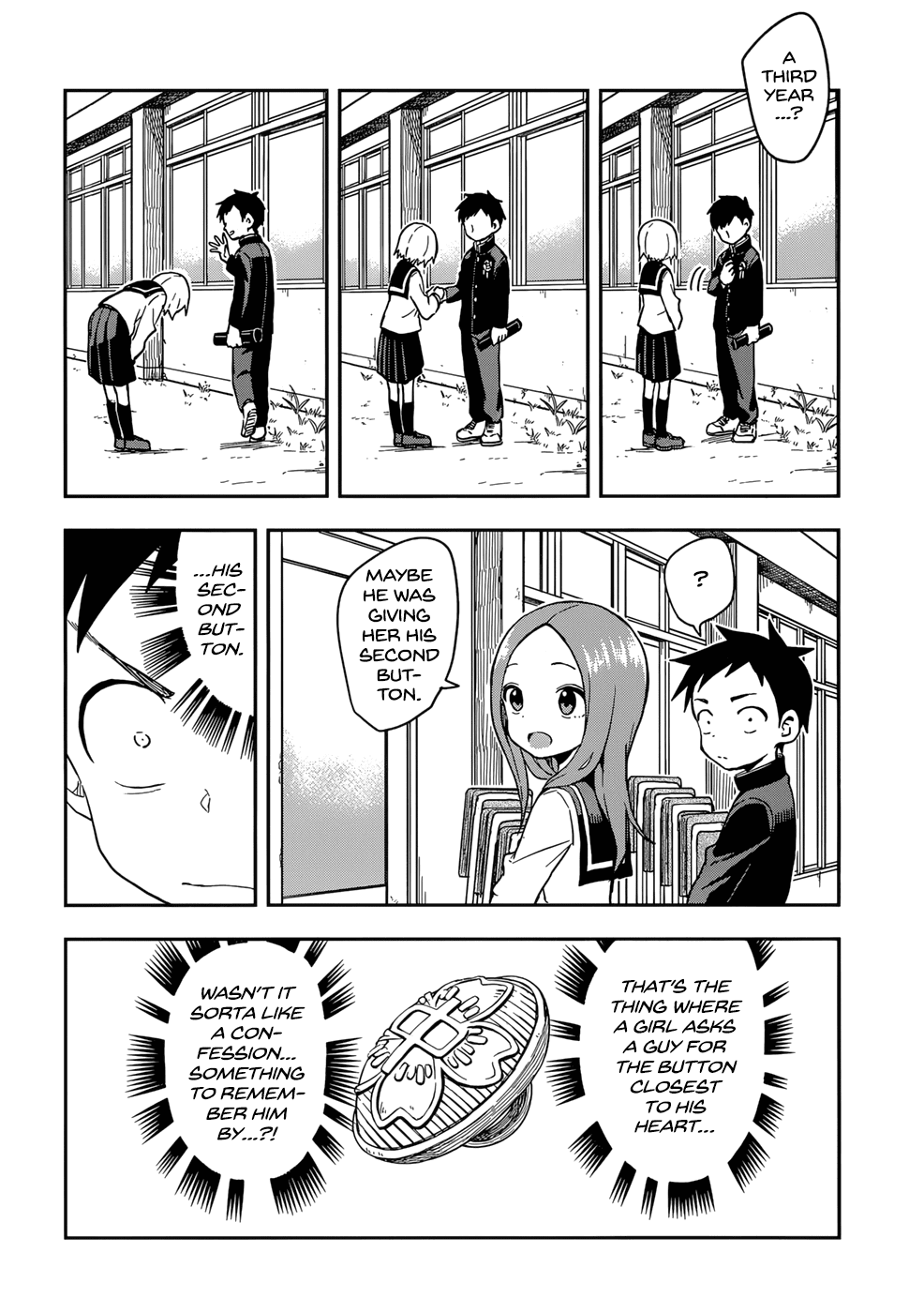 Karakai Jouzu no Takagi-san Chapter 142 page 8 - Chapter 142: Graduation Ceremony
