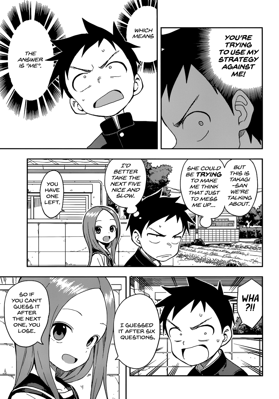 Karakai Jouzu no Takagi-san Chapter 143 page 11 - Chapter 143: Deduction Game