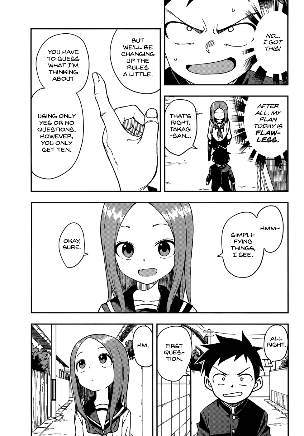 Karakai Jouzu no Takagi-san Chapter 143 page 5 - Chapter 143: Deduction Game
