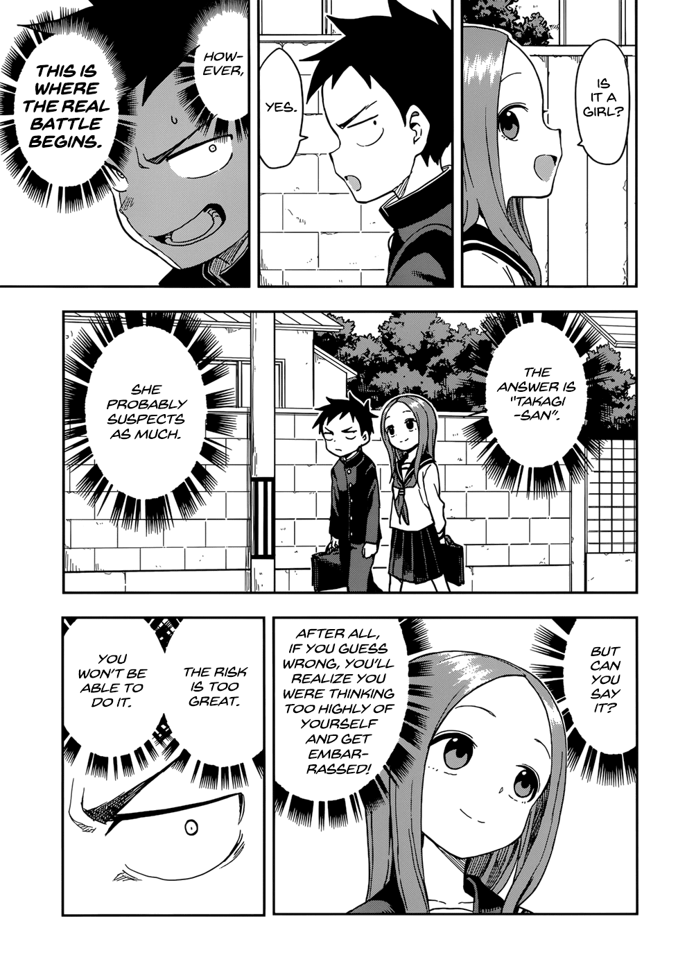 Karakai Jouzu no Takagi-san Chapter 143 page 7 - Chapter 143: Deduction Game