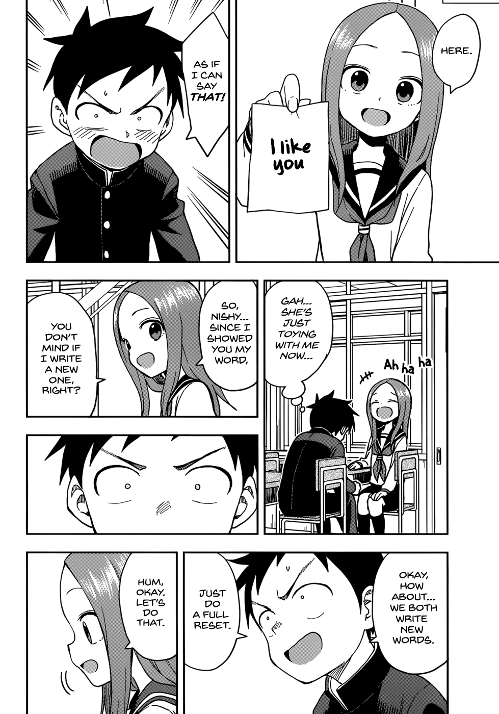 Karakai Jouzu no Takagi-san Chapter 144 page 12 - Chapter 144: Banned-Word Game