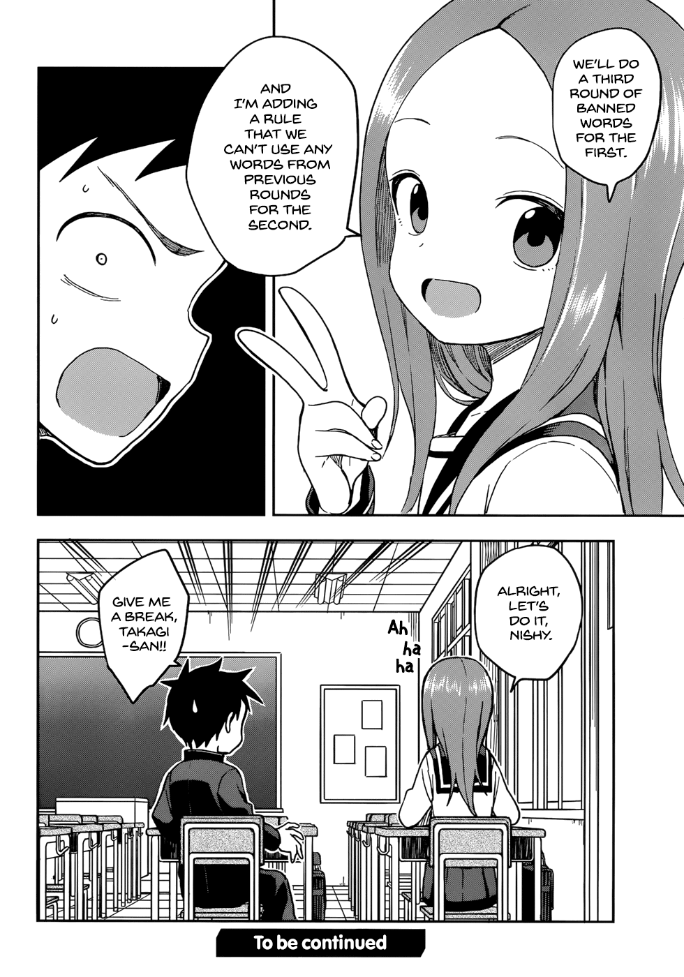 Karakai Jouzu no Takagi-san Chapter 144 page 16 - Chapter 144: Banned-Word Game