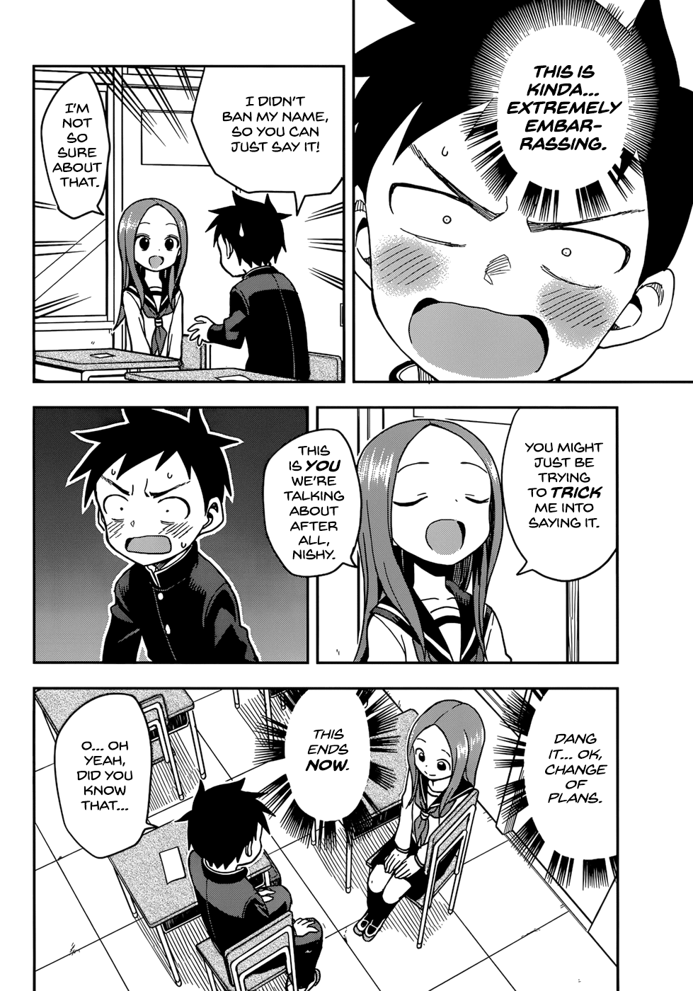Karakai Jouzu no Takagi-san Chapter 144 page 8 - Chapter 144: Banned-Word Game