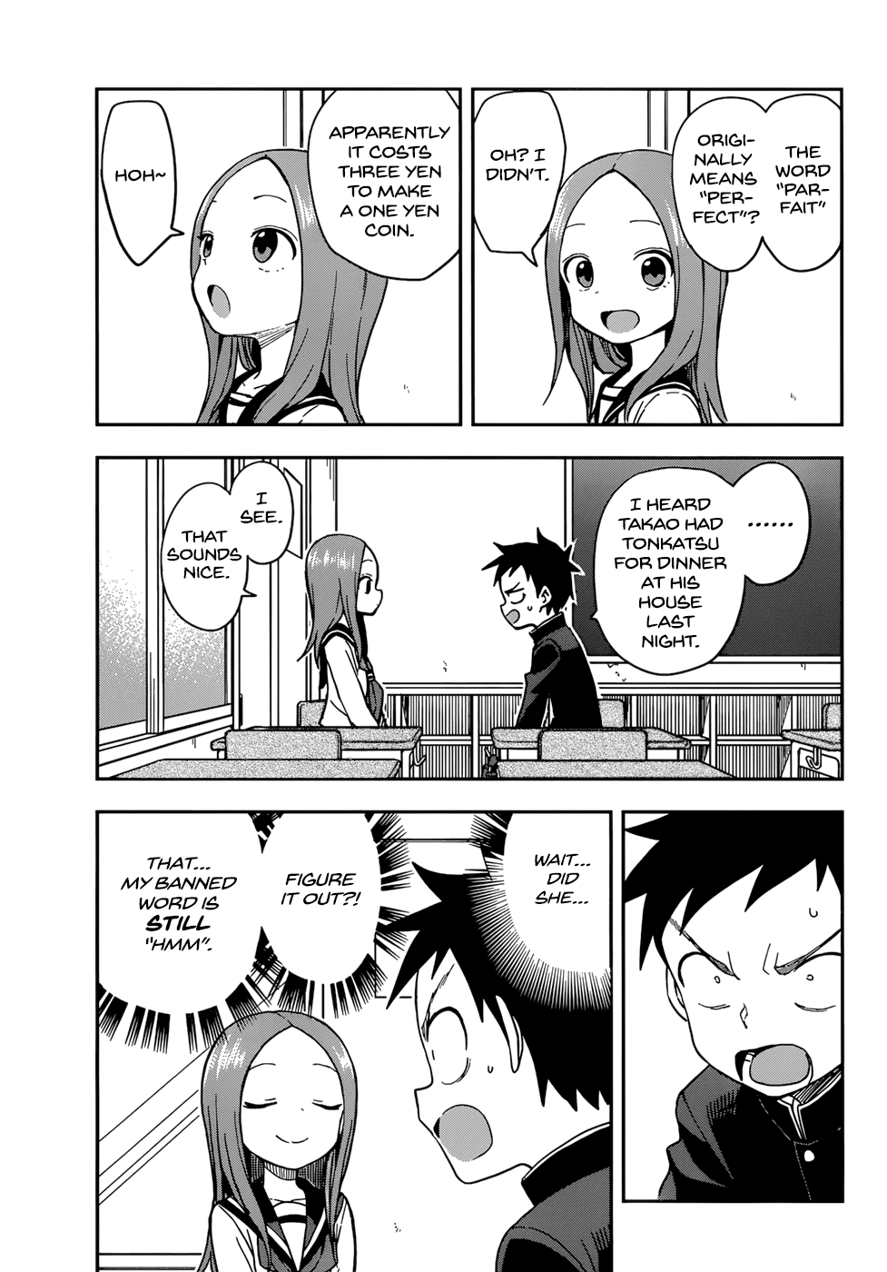 Karakai Jouzu no Takagi-san Chapter 144 page 9 - Chapter 144: Banned-Word Game