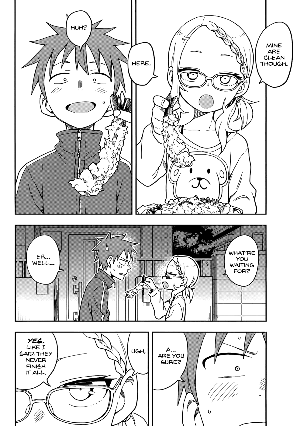 Karakai Jouzu no Takagi-san Chapter 146 page 12 - Chapter 146: Sharing