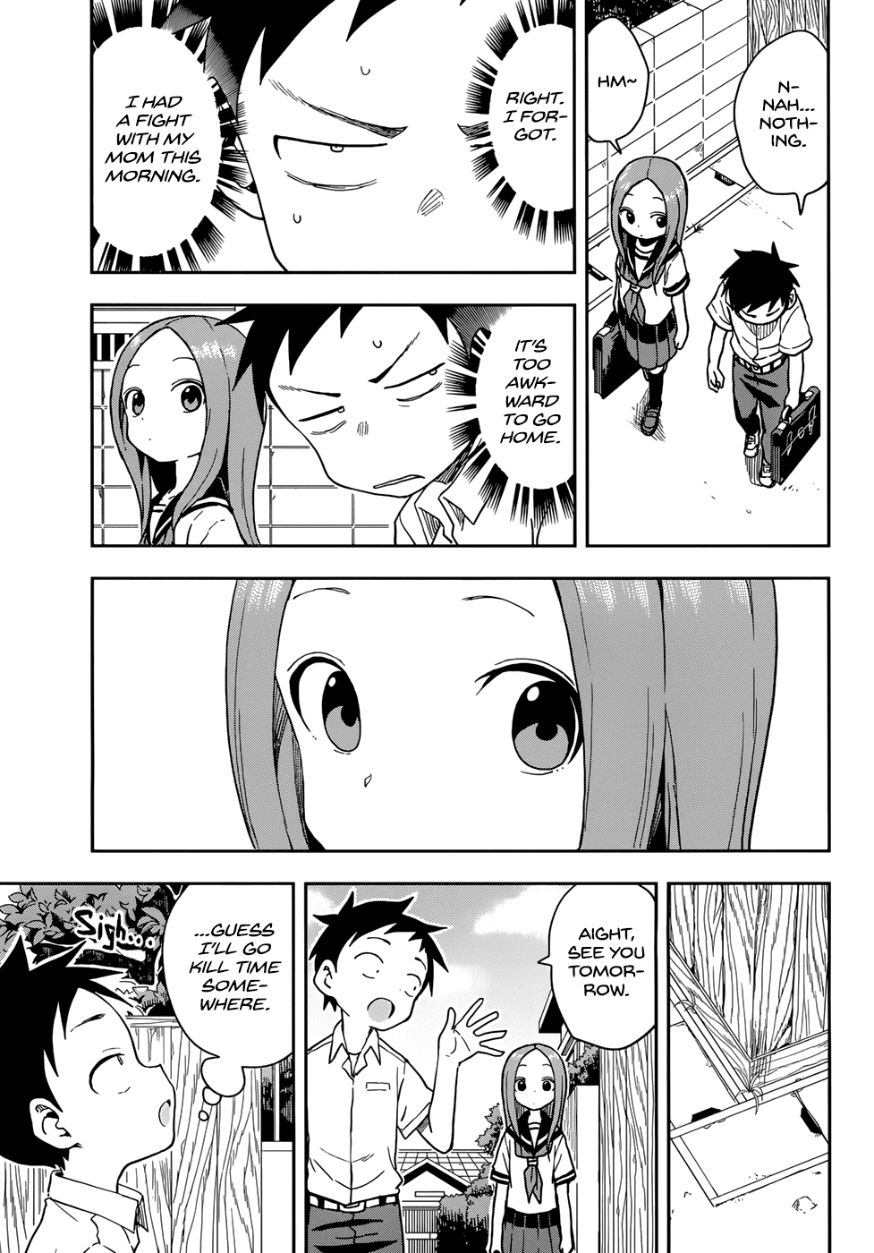 Karakai Jouzu no Takagi-san Chapter 147 page 3 - Chapter 147: Thoughtfulness