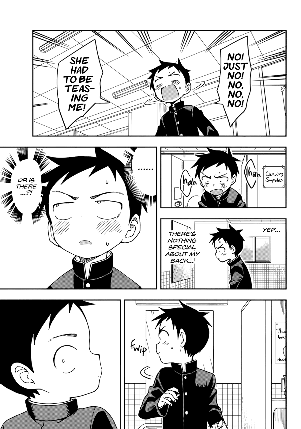 Karakai Jouzu no Takagi-san Chapter 149 page 11 - Chapter 149: Guys' Backs