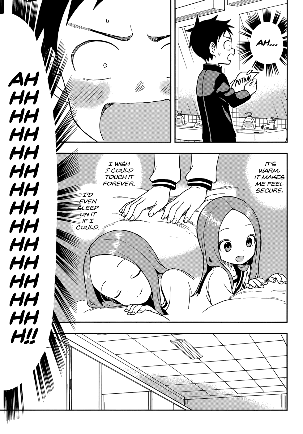 Karakai Jouzu no Takagi-san Chapter 149 page 13 - Chapter 149: Guys' Backs
