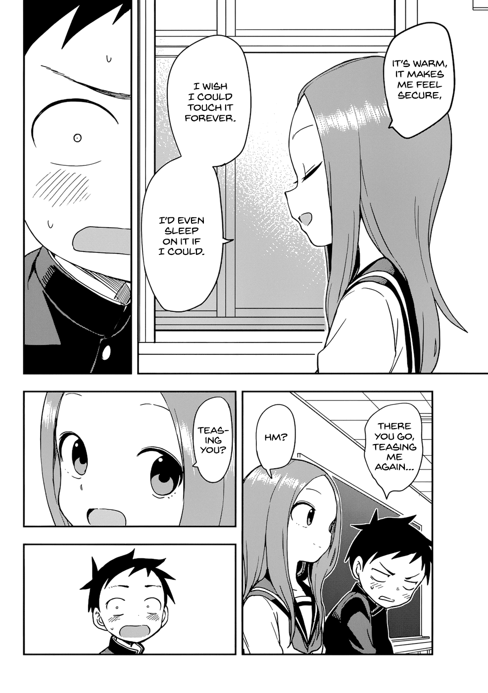 Karakai Jouzu no Takagi-san Chapter 149 page 8 - Chapter 149: Guys' Backs
