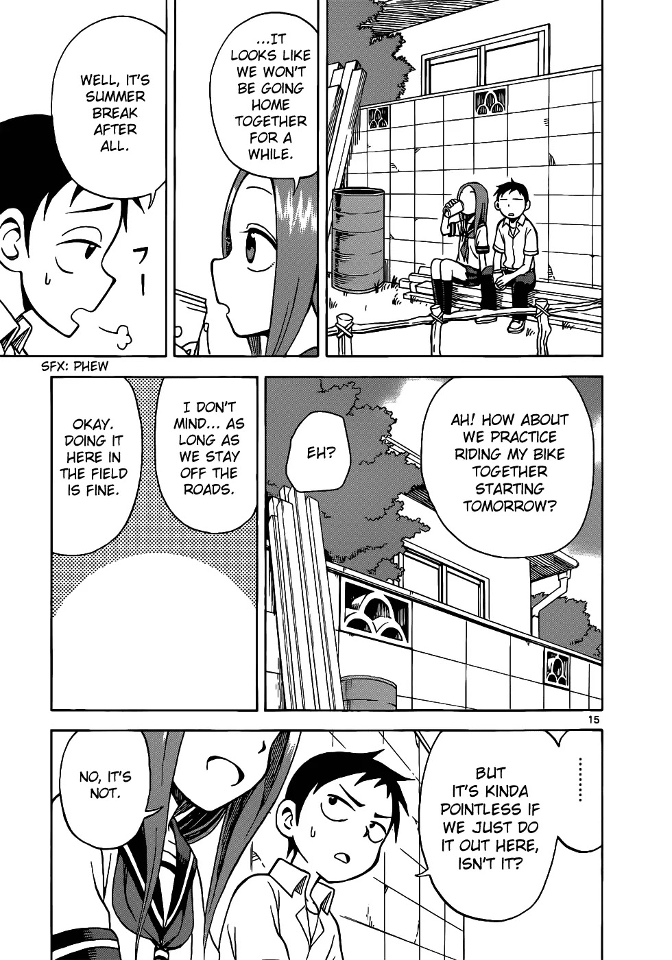 Karakai Jouzu no Takagi-san Chapter 15 page 16 - Chapter 15: Riding Together