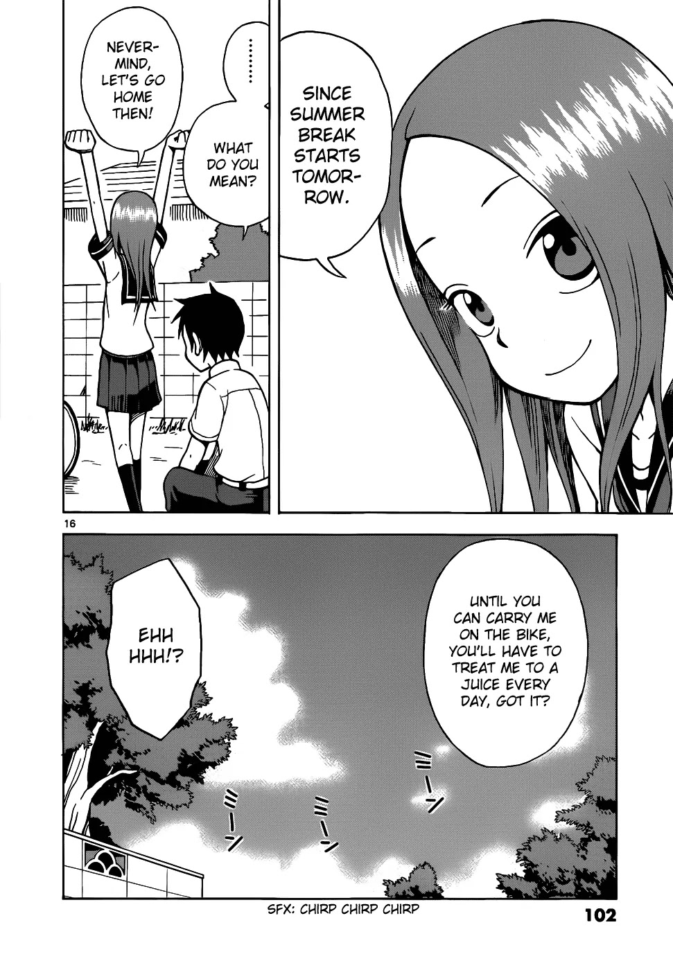 Karakai Jouzu no Takagi-san Chapter 15 page 17 - Chapter 15: Riding Together