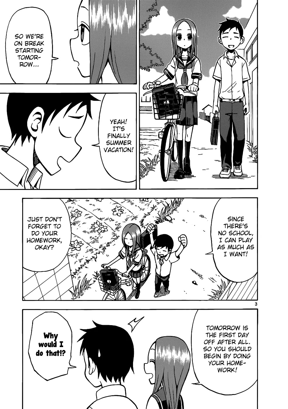Karakai Jouzu no Takagi-san Chapter 15 page 4 - Chapter 15: Riding Together