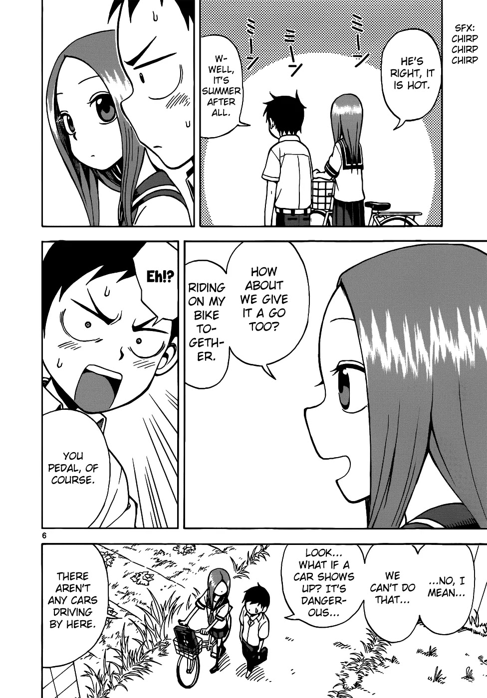 Karakai Jouzu no Takagi-san Chapter 15 page 7 - Chapter 15: Riding Together