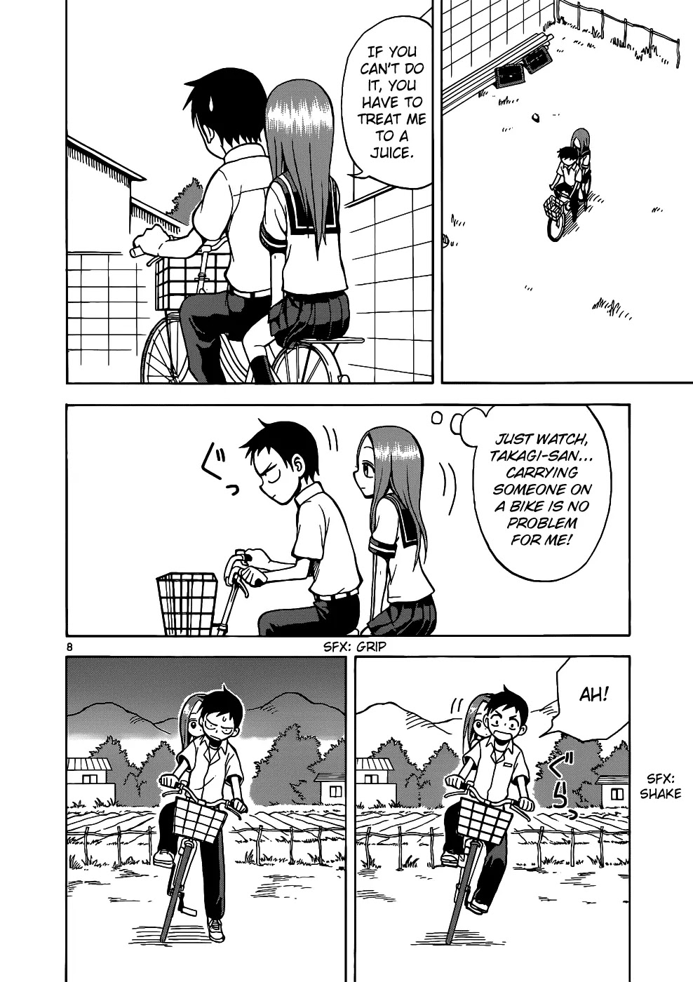 Karakai Jouzu no Takagi-san Chapter 15 page 9 - Chapter 15: Riding Together