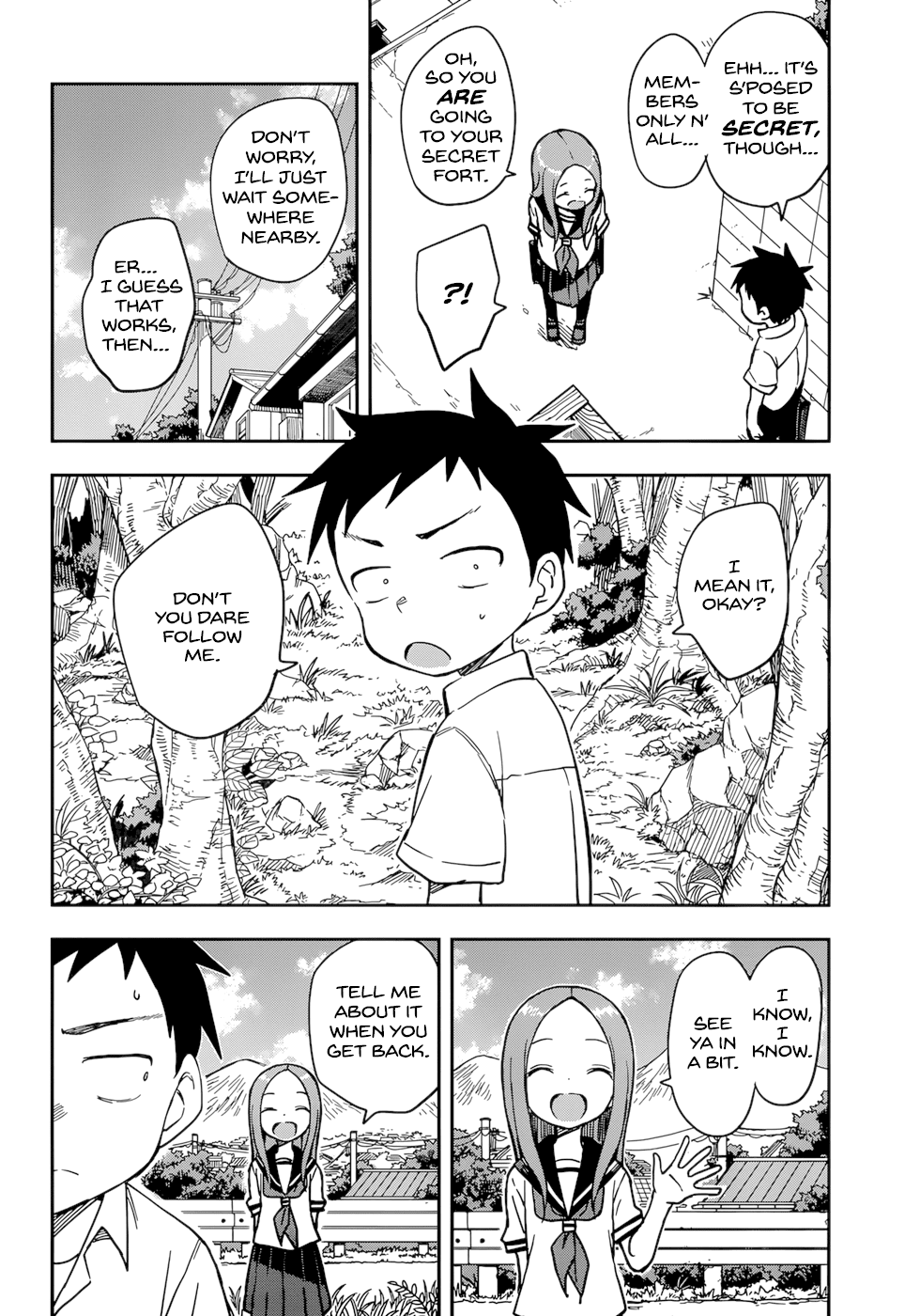 Karakai Jouzu no Takagi-san Chapter 150 page 8 - Chapter 150: Secret Fort