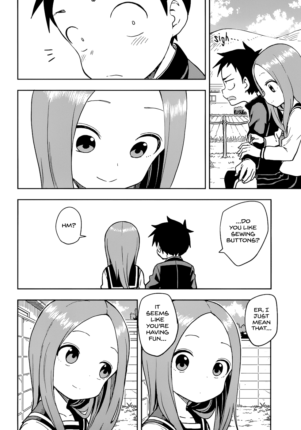 Karakai Jouzu no Takagi-san Chapter 152 page 12 - Chapter 152: Button