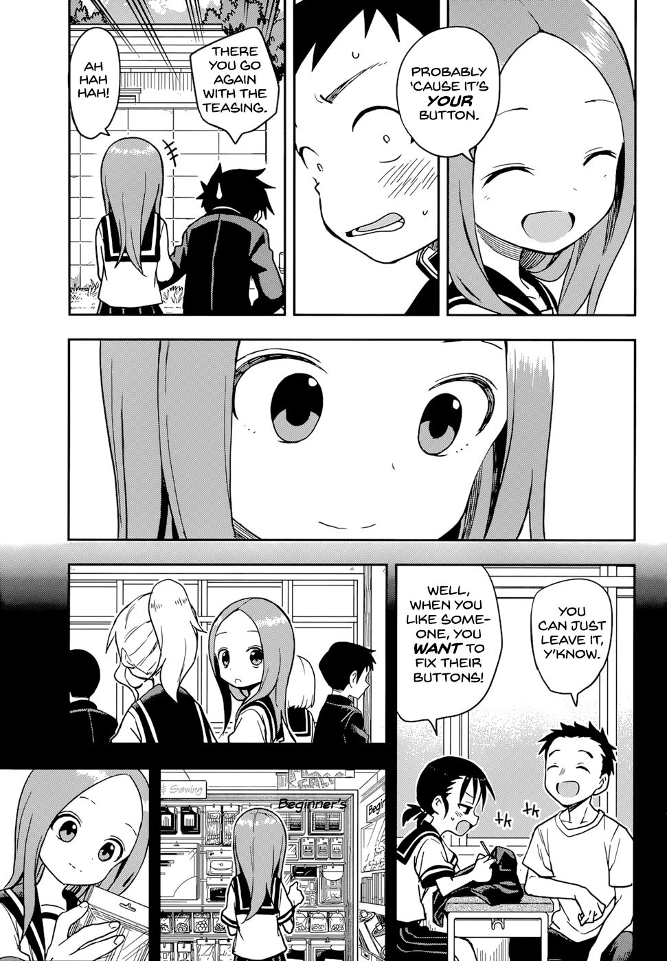 Karakai Jouzu no Takagi-san Chapter 152 page 13 - Chapter 152: Button