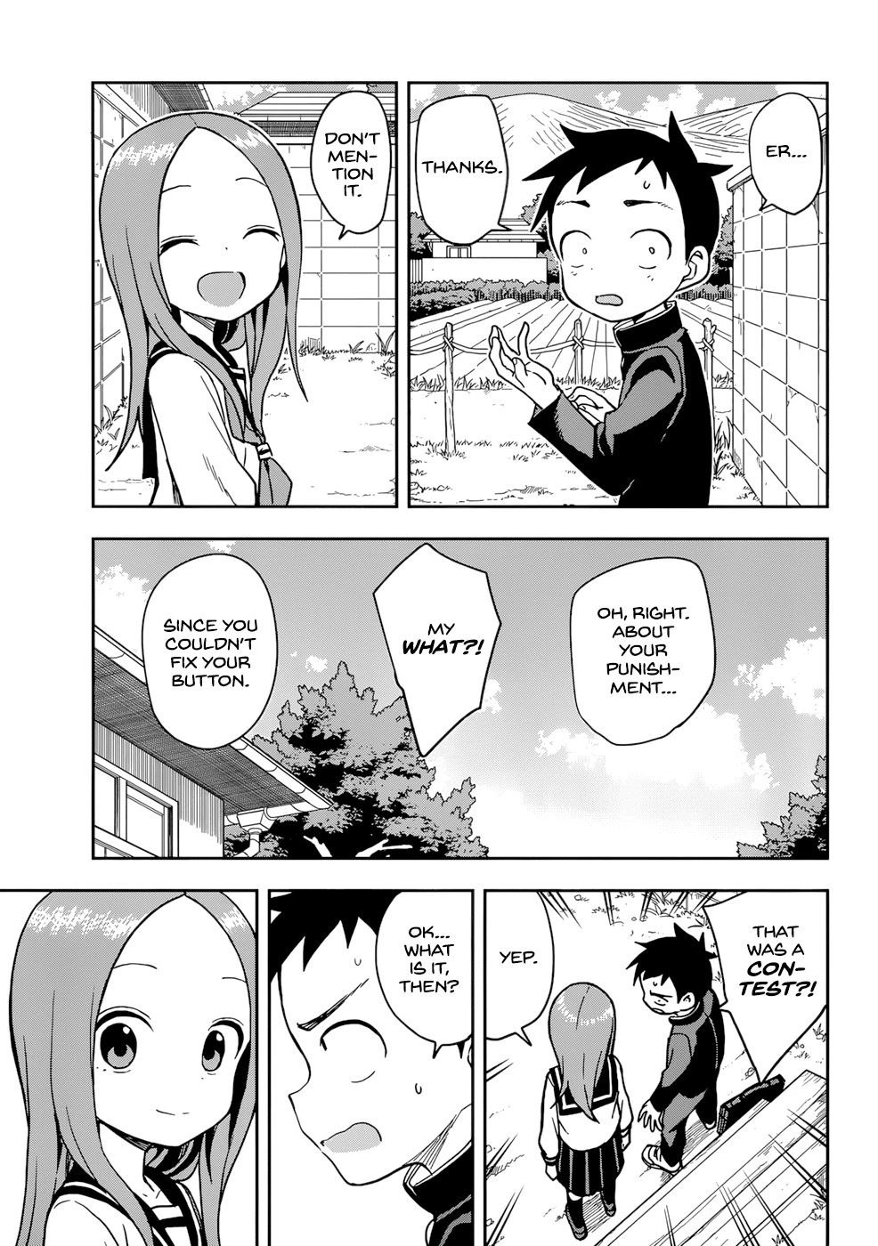Karakai Jouzu no Takagi-san Chapter 152 page 15 - Chapter 152: Button