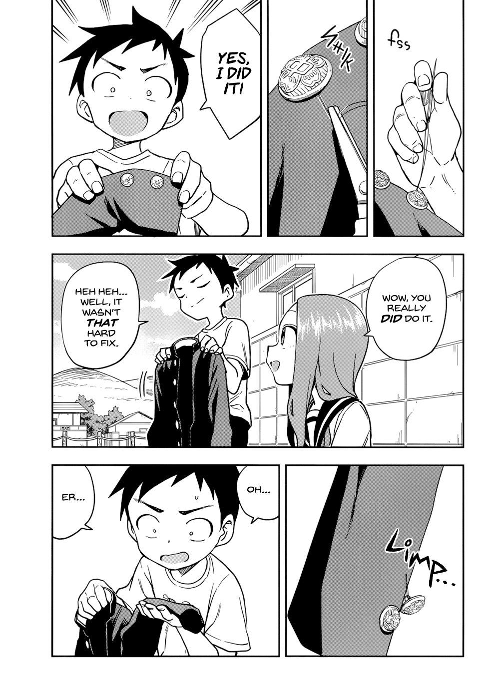 Karakai Jouzu no Takagi-san Chapter 152 page 7 - Chapter 152: Button