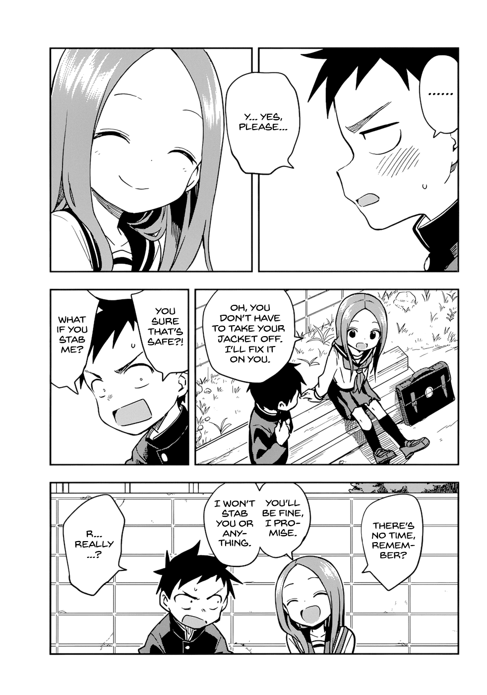 Karakai Jouzu no Takagi-san Chapter 152 page 9 - Chapter 152: Button