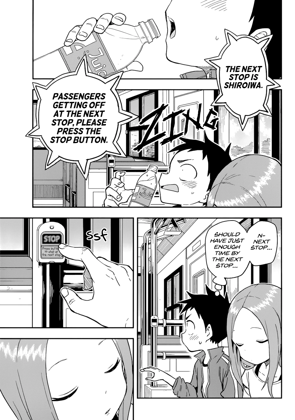 Karakai Jouzu no Takagi-san Chapter 154 page 13 - Chapter 154: Bus